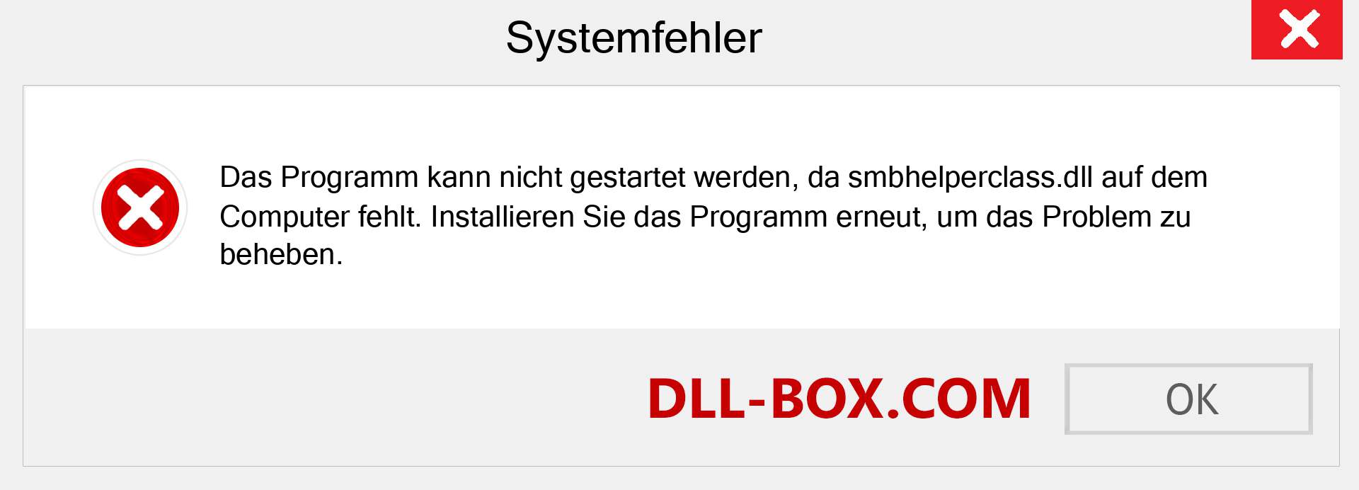 smbhelperclass.dll-Datei fehlt?. Download für Windows 7, 8, 10 - Fix smbhelperclass dll Missing Error unter Windows, Fotos, Bildern